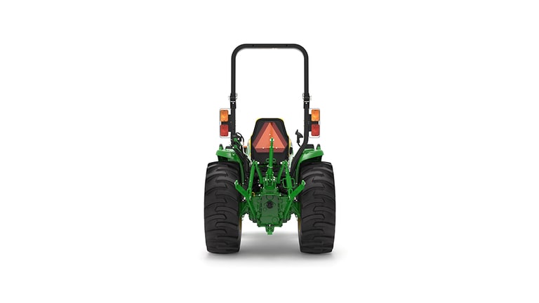 Rear view of 3046R Compact Tractor on a white background