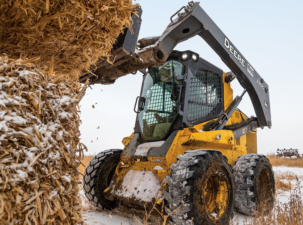 Compact Excavator digging