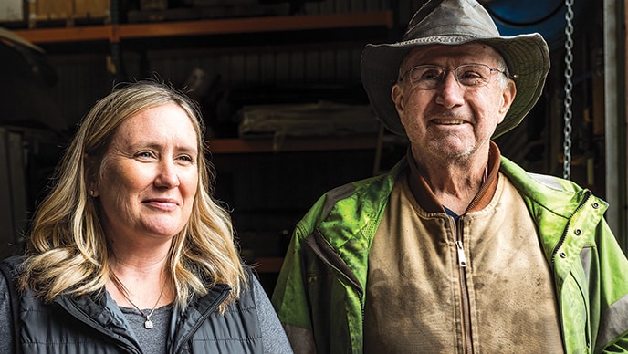 Hayley Ferguson et son père Tim Messer apportent une attention familiale multgénérationnelle à Tim Messer Construction.