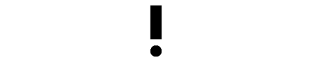 Simple line illustration of an exclamation mark