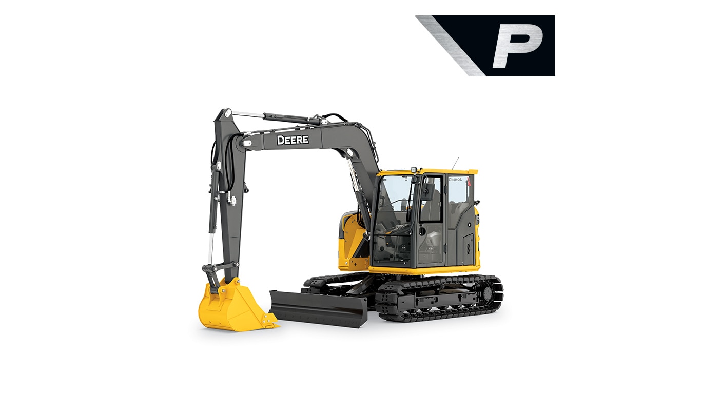 studio image of a 75 P-Tier excavator