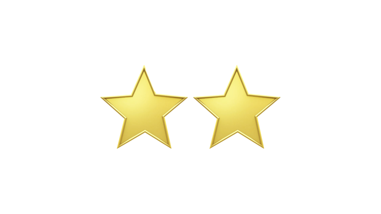 2 gold stars