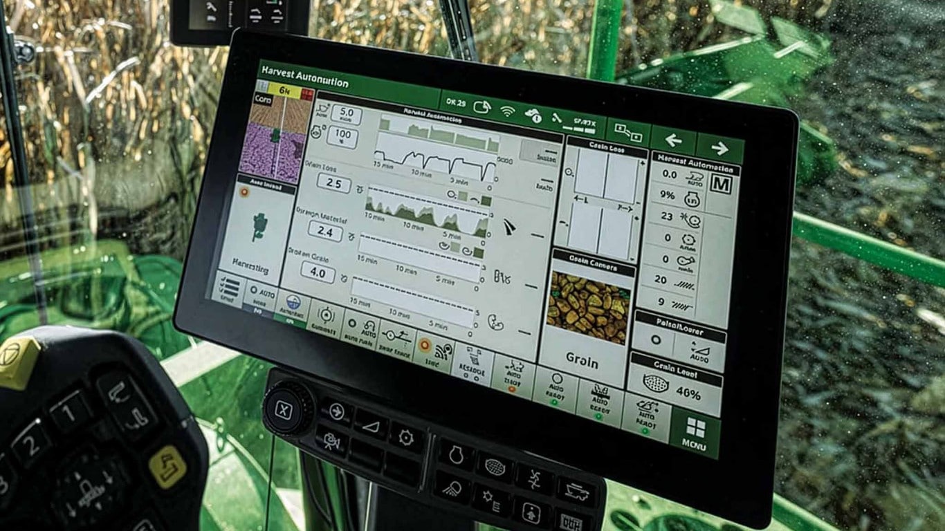 S7 Combine turning on an end row.