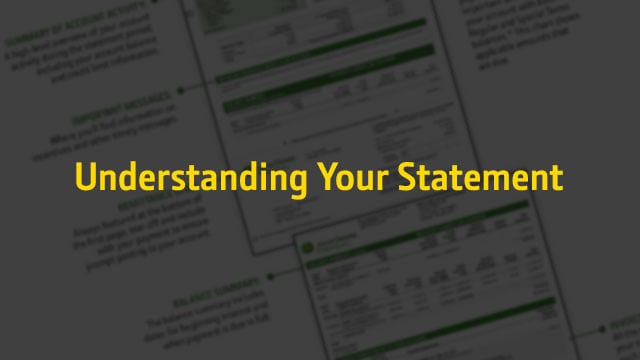 Understanding the Customer Billing Statement