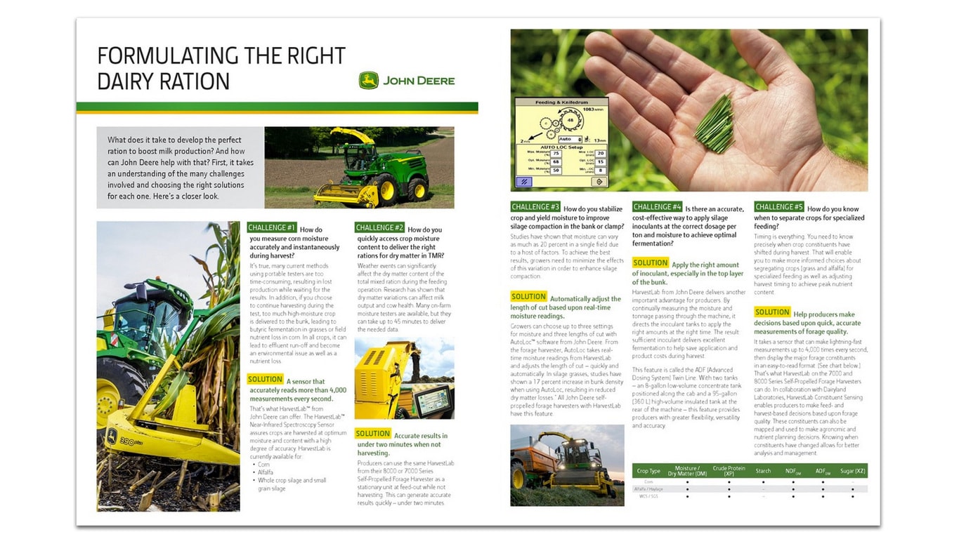 Formulating the right dairy ration brochure