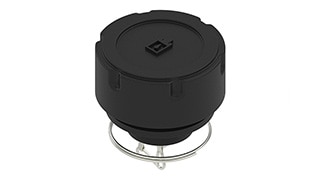 A black hydraulic cap.