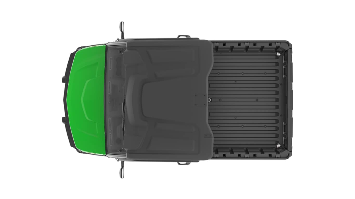 Image prise en studio d'un véhicule XUV 845M vu du dessus