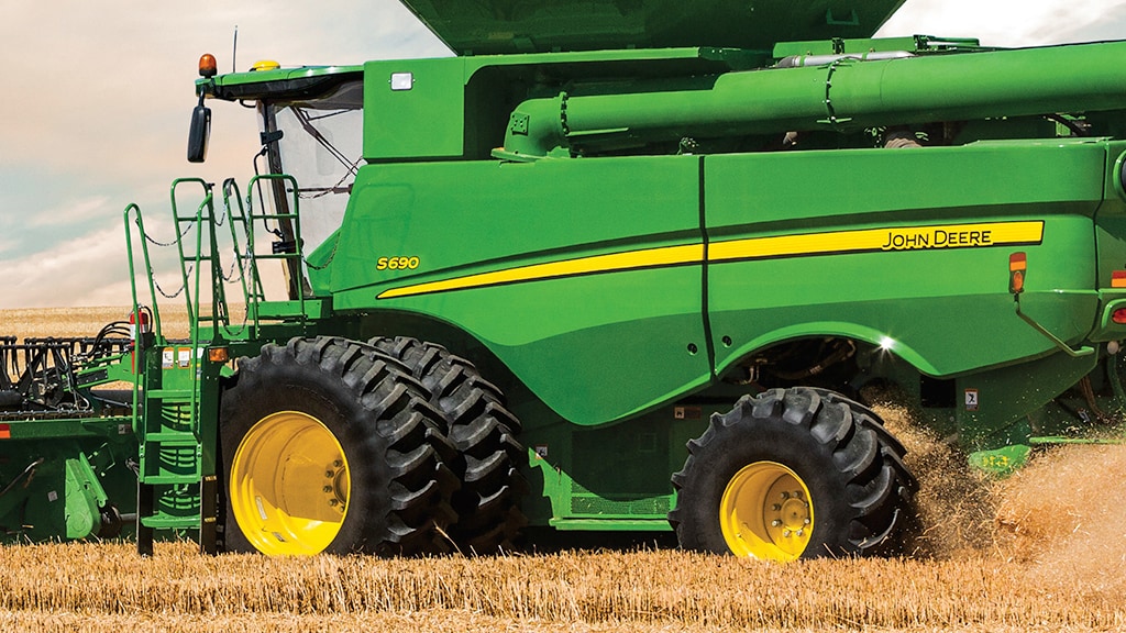 Photo of S600 Combine in the field.