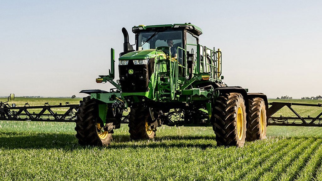 Image of a sprayer in a field