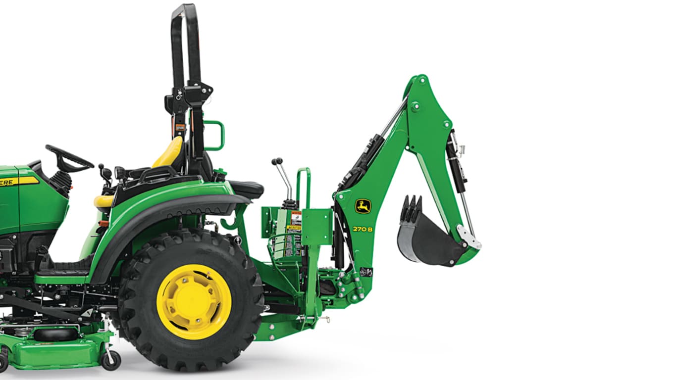 John deere lawn tractor backhoe outlet