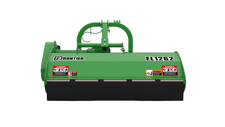 Instrument Frontier FL1262 vert avec des autocollants d’avertissement à l’avant.