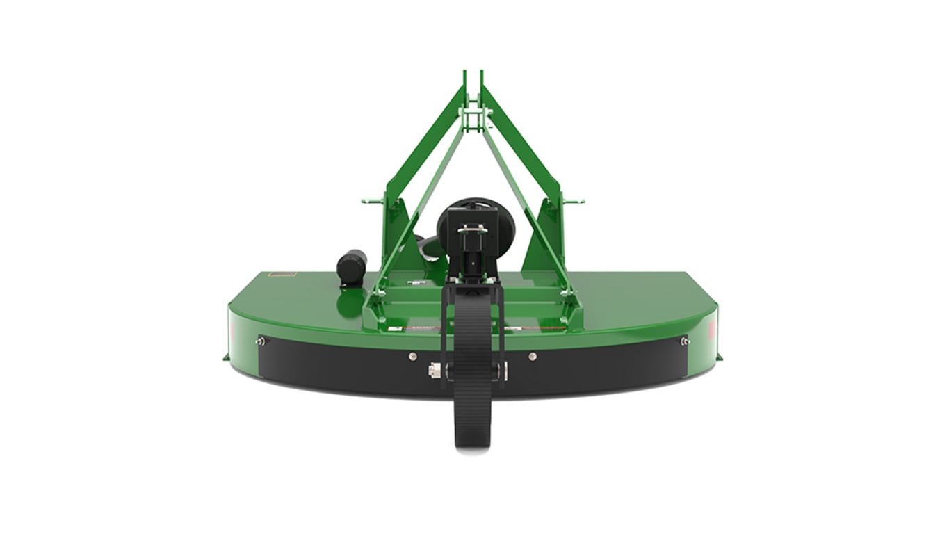 Photo en studio d'un coupe-rotor RC2060 vert orienté vers l'arrière sur un fond blanc.