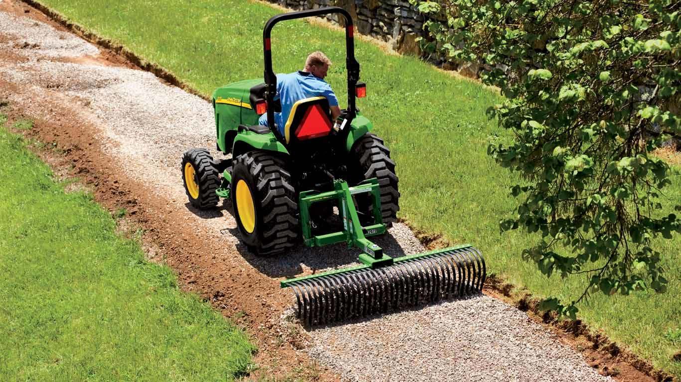 Landscape rake for lawn mower sale