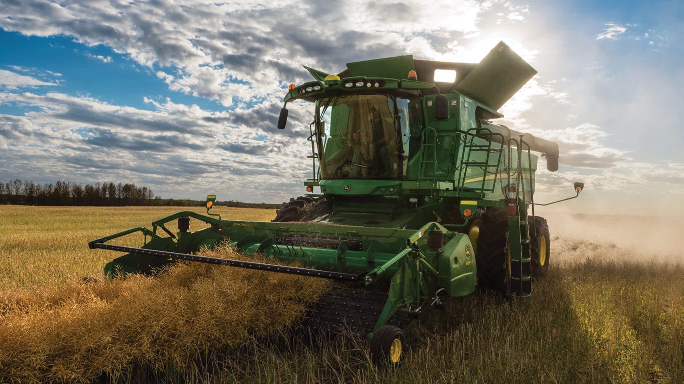 Grain Harvesting 615P Belt Pickup Platform Header John Deere CA
