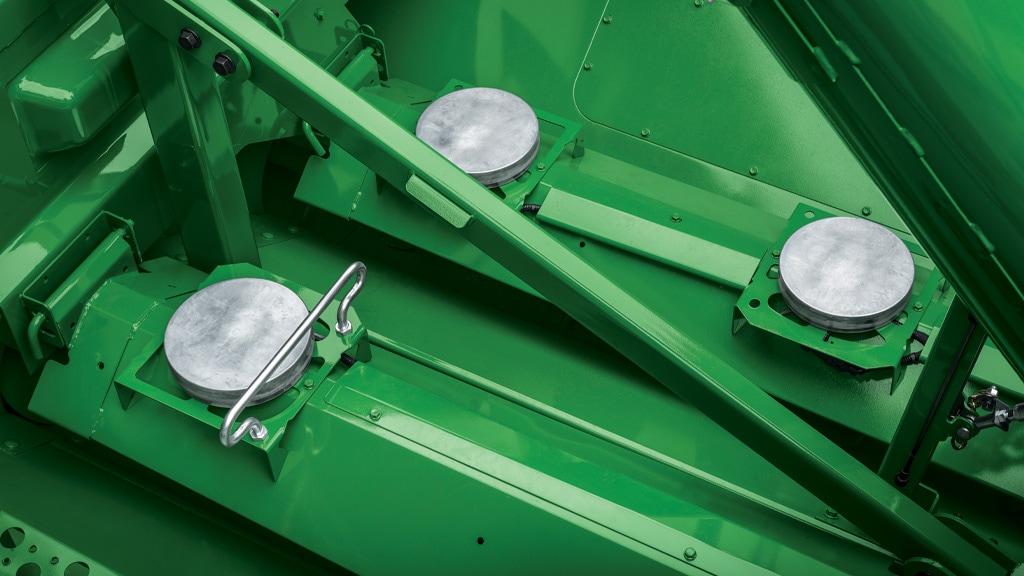 Photo of ActiveYield™ calibrators found on a John Deere X9 Combine