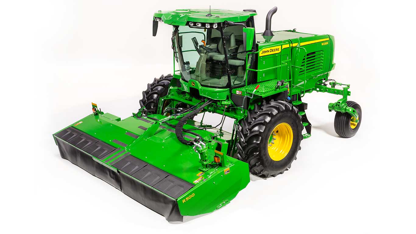 studio image of windrower w235r