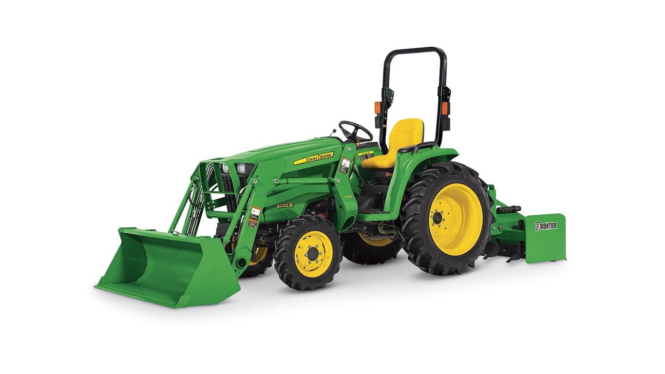Studio image of D160 Front Loader on a tractor