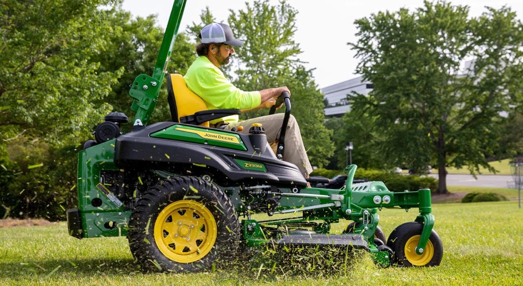 Person mowing grass on a Z930M Zero Turn Mower