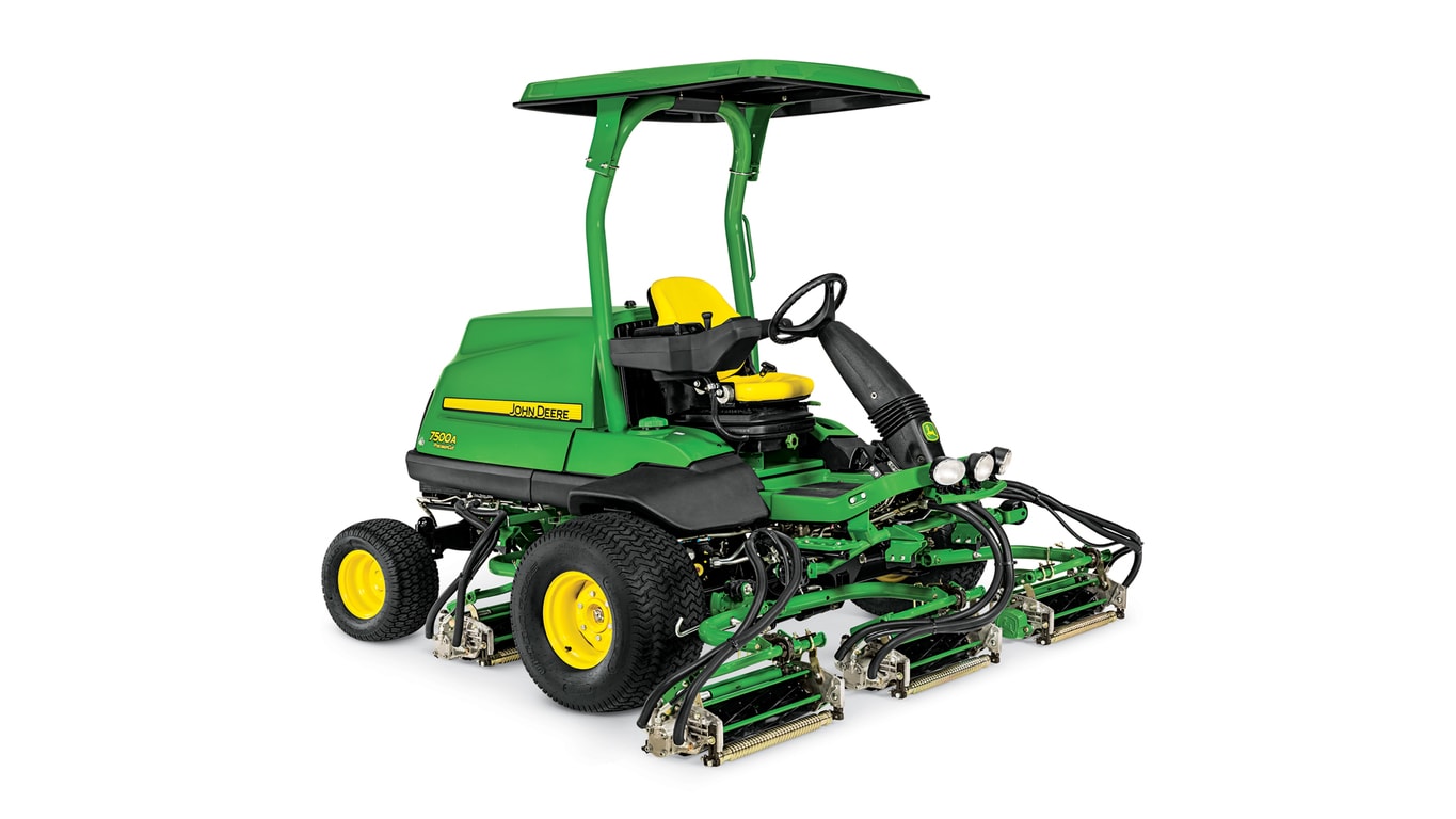 A John Deere fairway mower for golf use