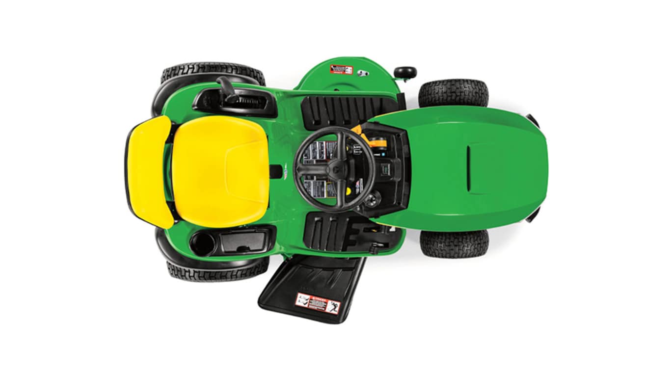 Studio image with a top view of S130 mower