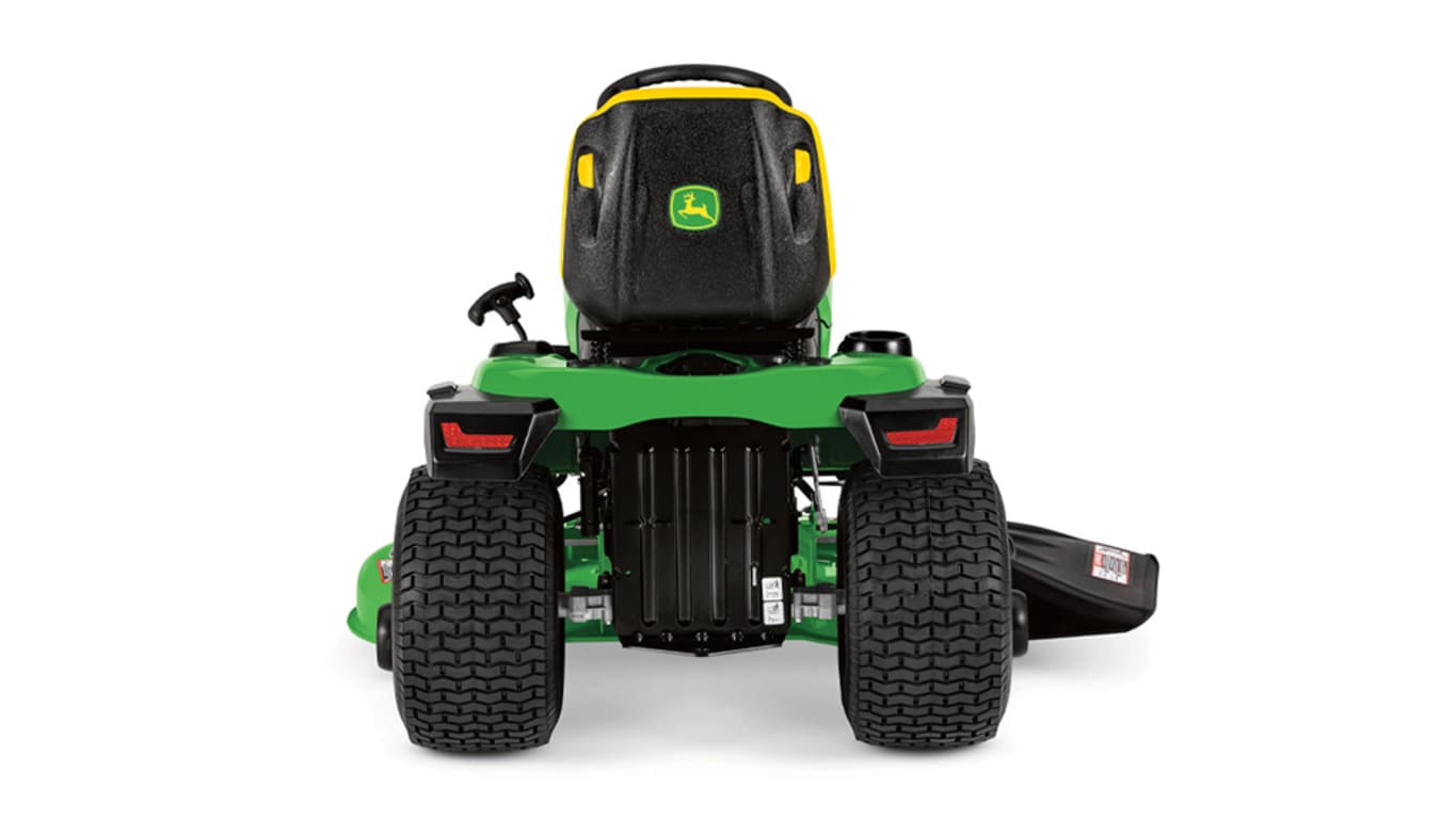 Studio image with a rear view of a S160 mower