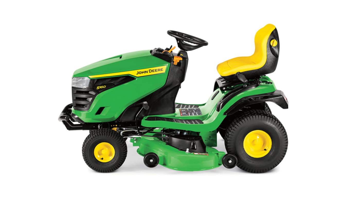Studio image with a side view of a S160 mower