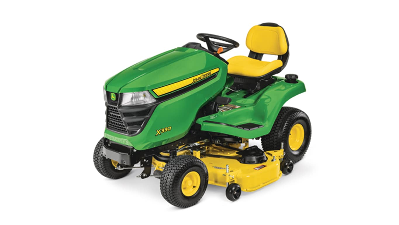 studio image of the X330 with 48-in deck Series lawn mower