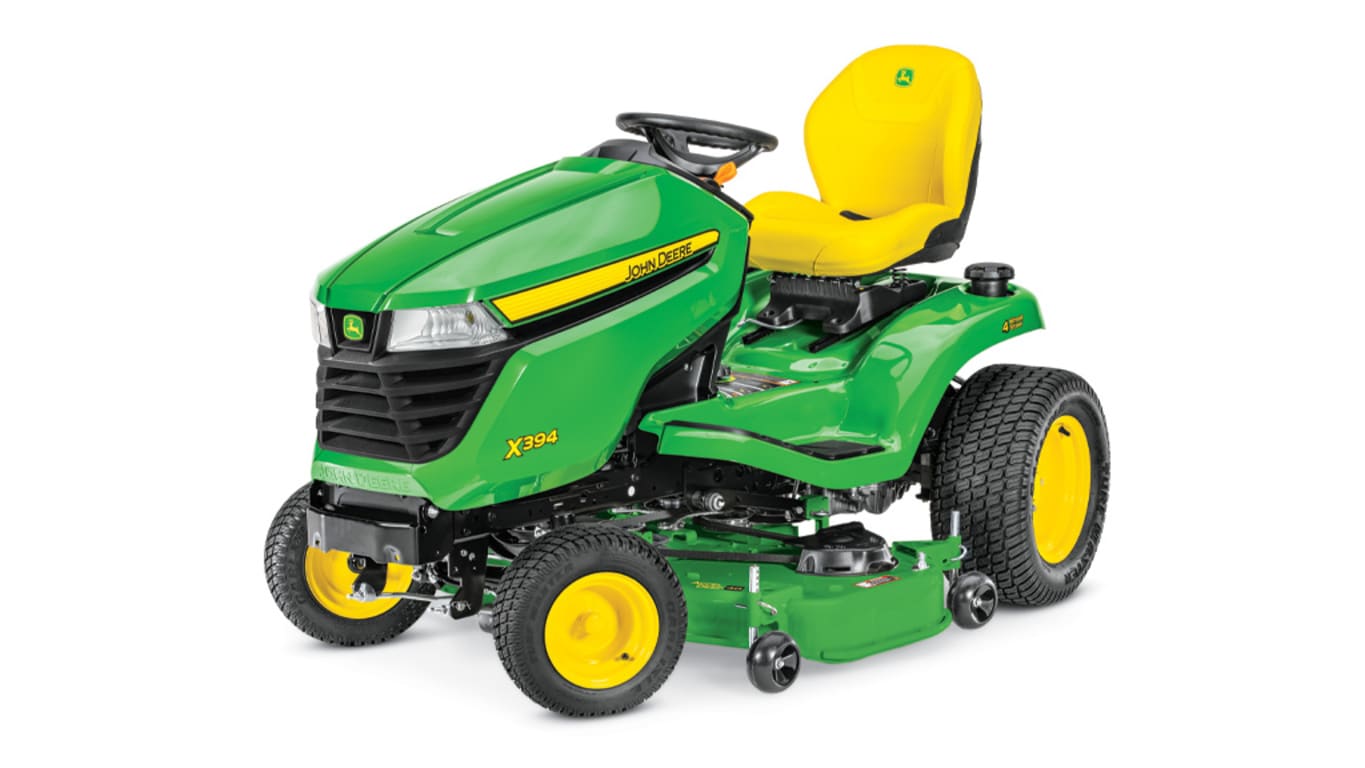 studio image of the X394 series lawn mower