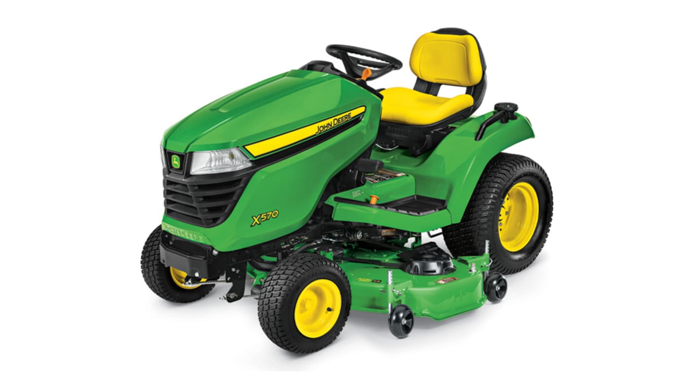 studio image of the X570 with 54-in deck Series lawn mower