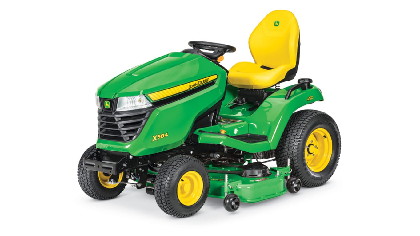 studio image of the X584 lawn mower with 48-in deck