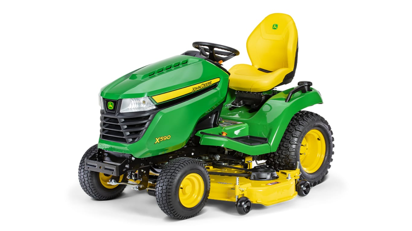 studio image of the X590 with 54-in. deck series lawn mower