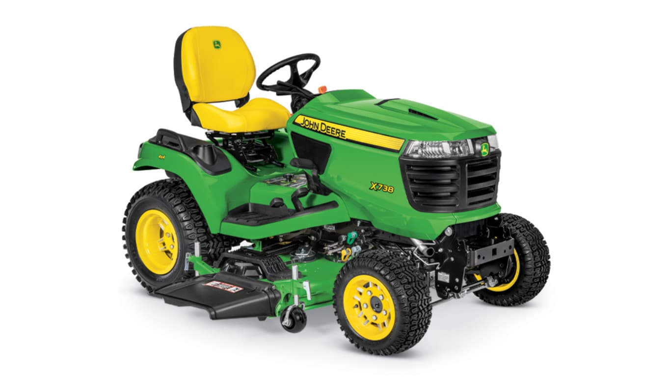 Studio image of x738 with 54-in mower