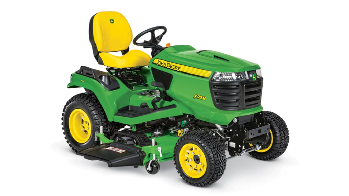Studio image of x758 Lawn Tractor with 54in mower