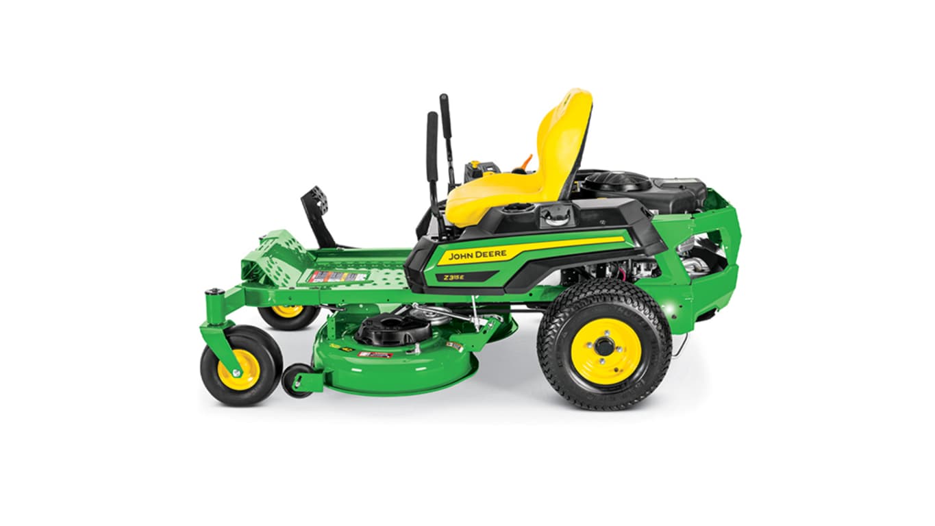 Studio image with a side view of a Z315E mower