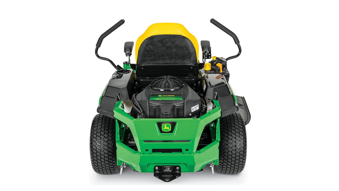 Studio image with a rear view of a Z320R mower