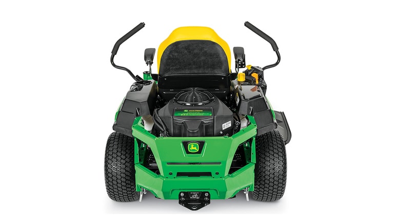Studio image with a rear view of a Z320R mower
