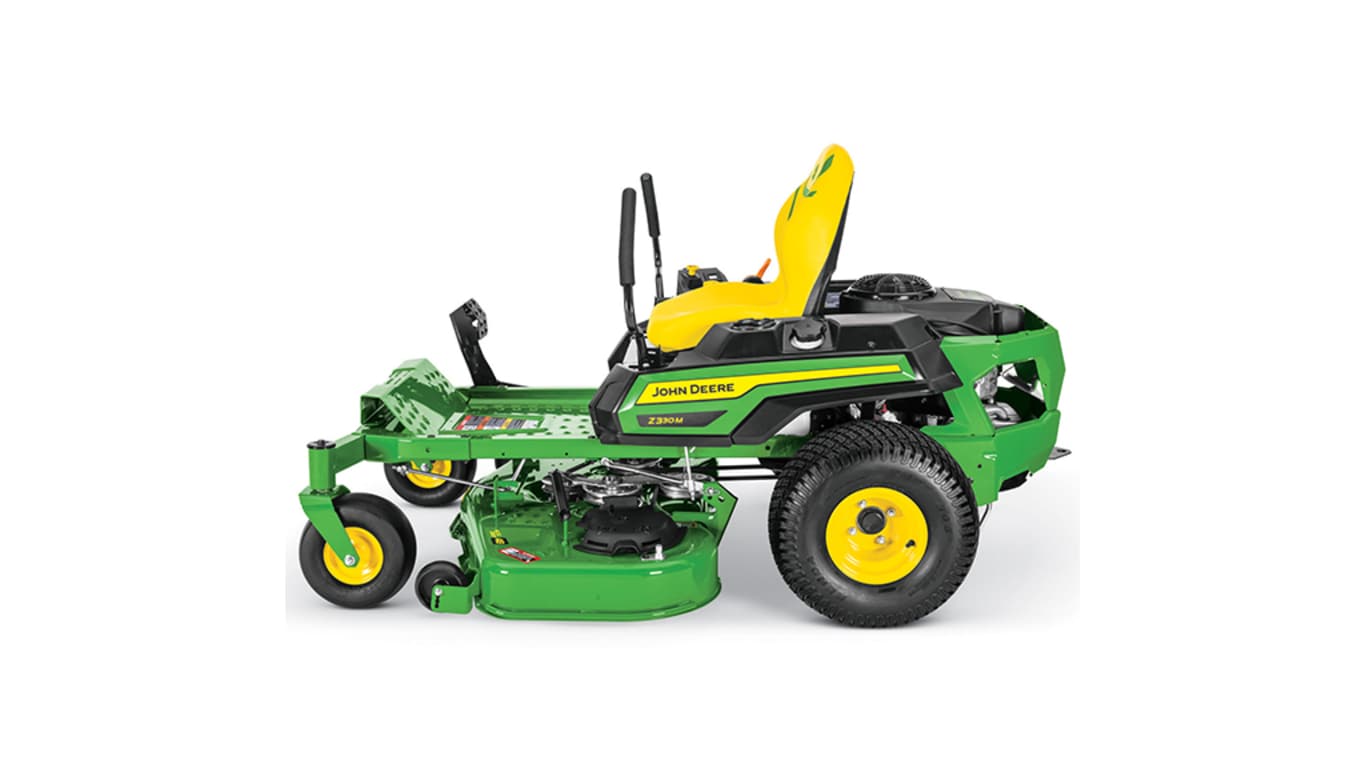 Studio image with a side view of a Z330M mower