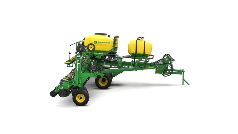 Image studio d'un semoir de précision&nbsp;DB44NT à 24&nbsp;rangs vu de la droite