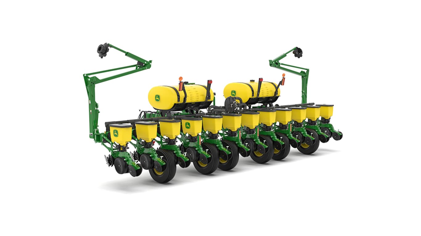 Image studio d'un semoir de précision&nbsp;1765 à 31&nbsp;rangs vu de l'arrière gauche