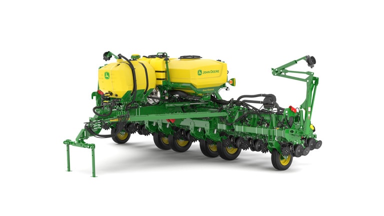 Image studio d'un semoir de précision&nbsp;1795 à 23&nbsp;rangs vu de l'avant gauche