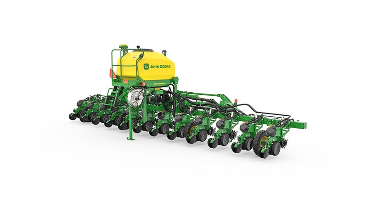 Image studio d'un semoir de précision&nbsp;1725C à 12&nbsp;rangs vu de l'arrière droit