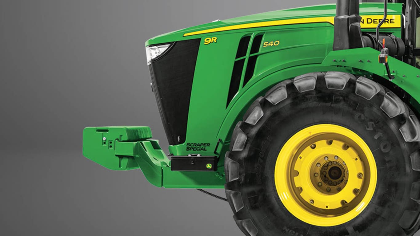 Studio Image of a 9R 540 Scraper Special Tractor