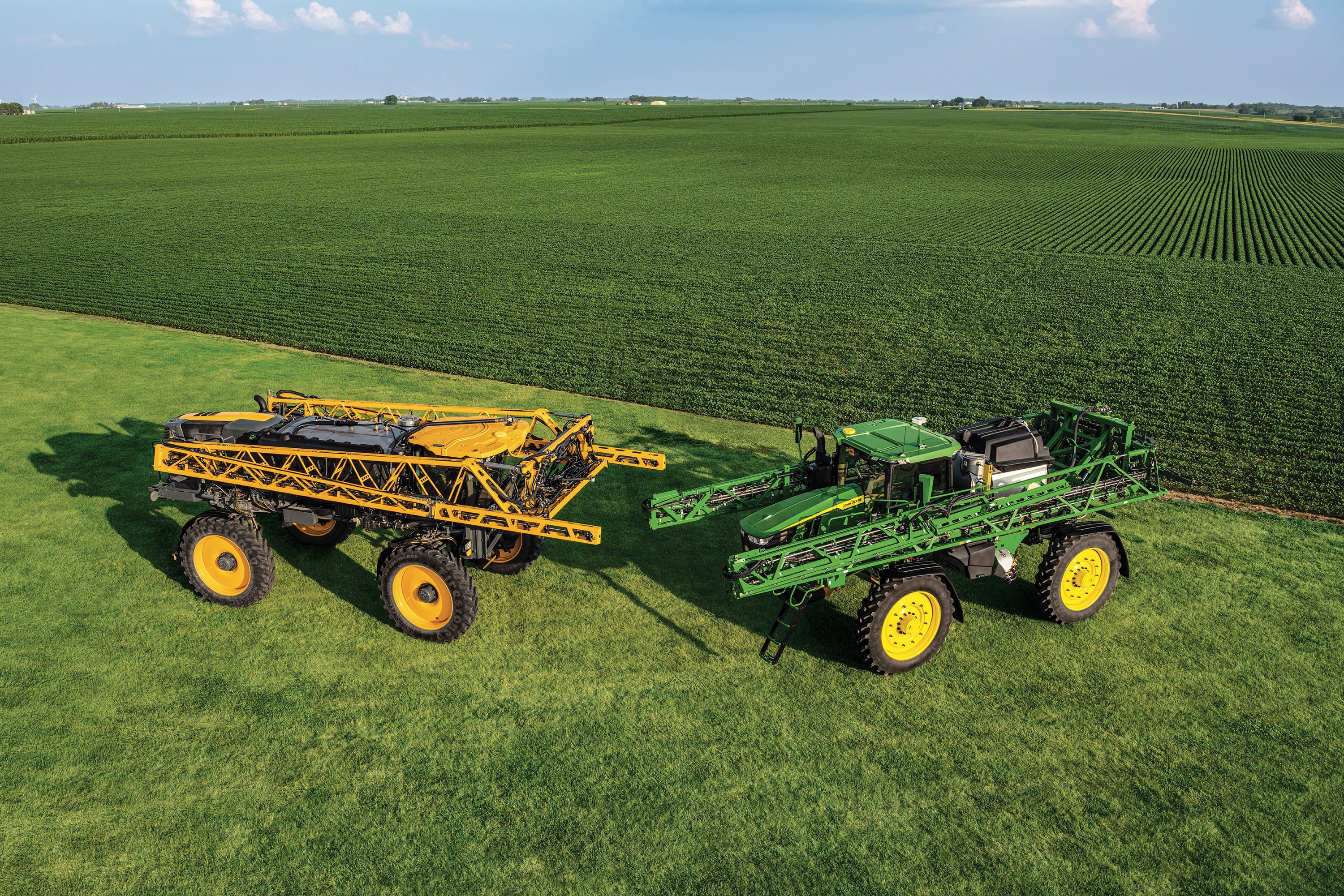 Hagie STS16 and John Deere 612R