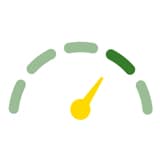 JDLink™ speedometer graphic