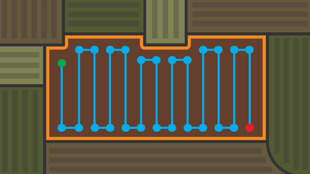 icon of a field divided by boundary lines