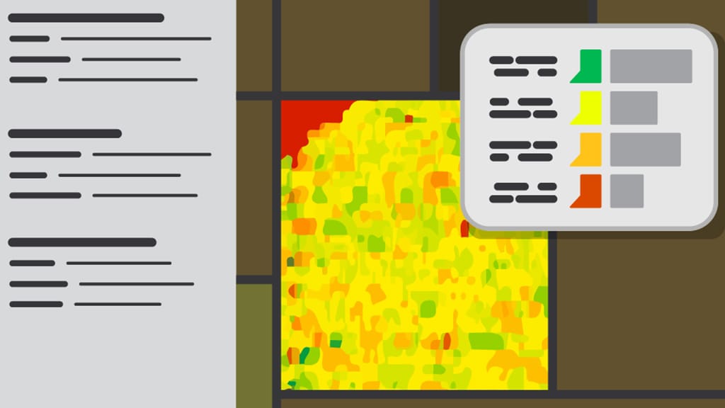 icon of a field showing reports generated