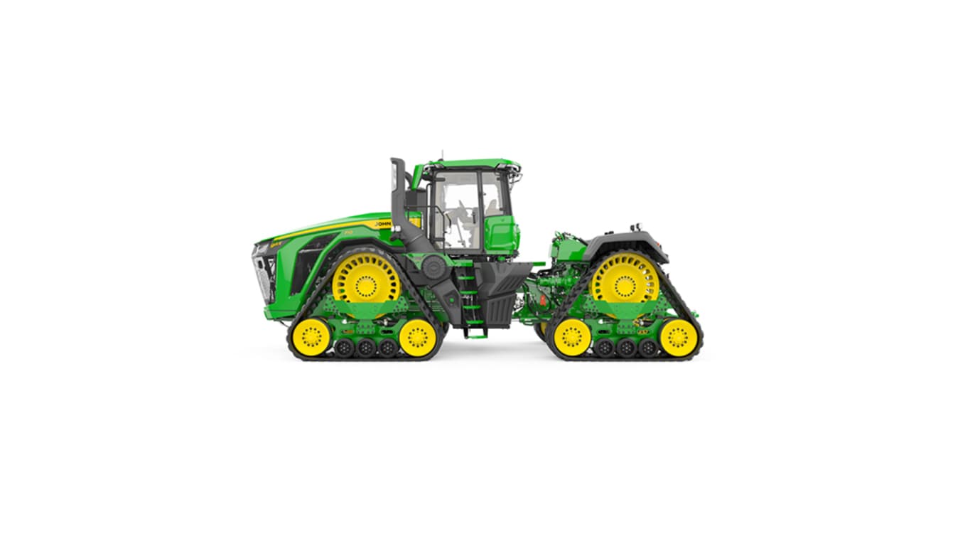 9RX 710 Static image displaying tractor's left side