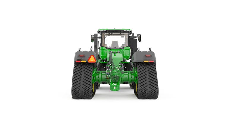 9RX 710 Static image displaying tractor's rear side