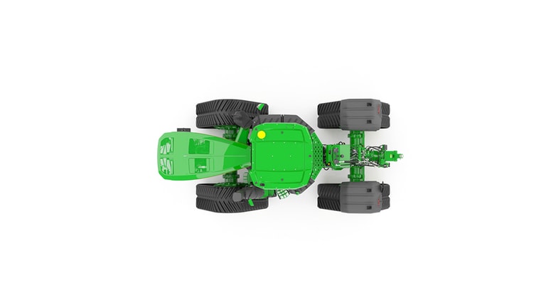9RX 710 Static image displaying tractor's top side