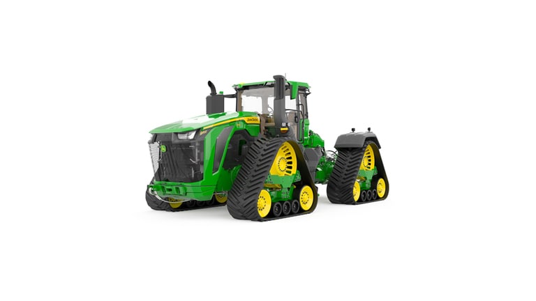 9RX 770 Static image displaying tractor's left front side